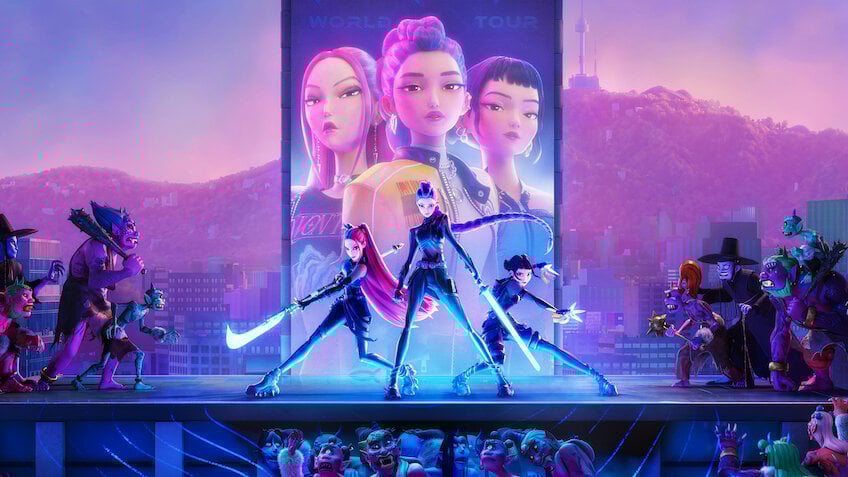 Fetele Kpop la vânătoare de demoni - Netflix