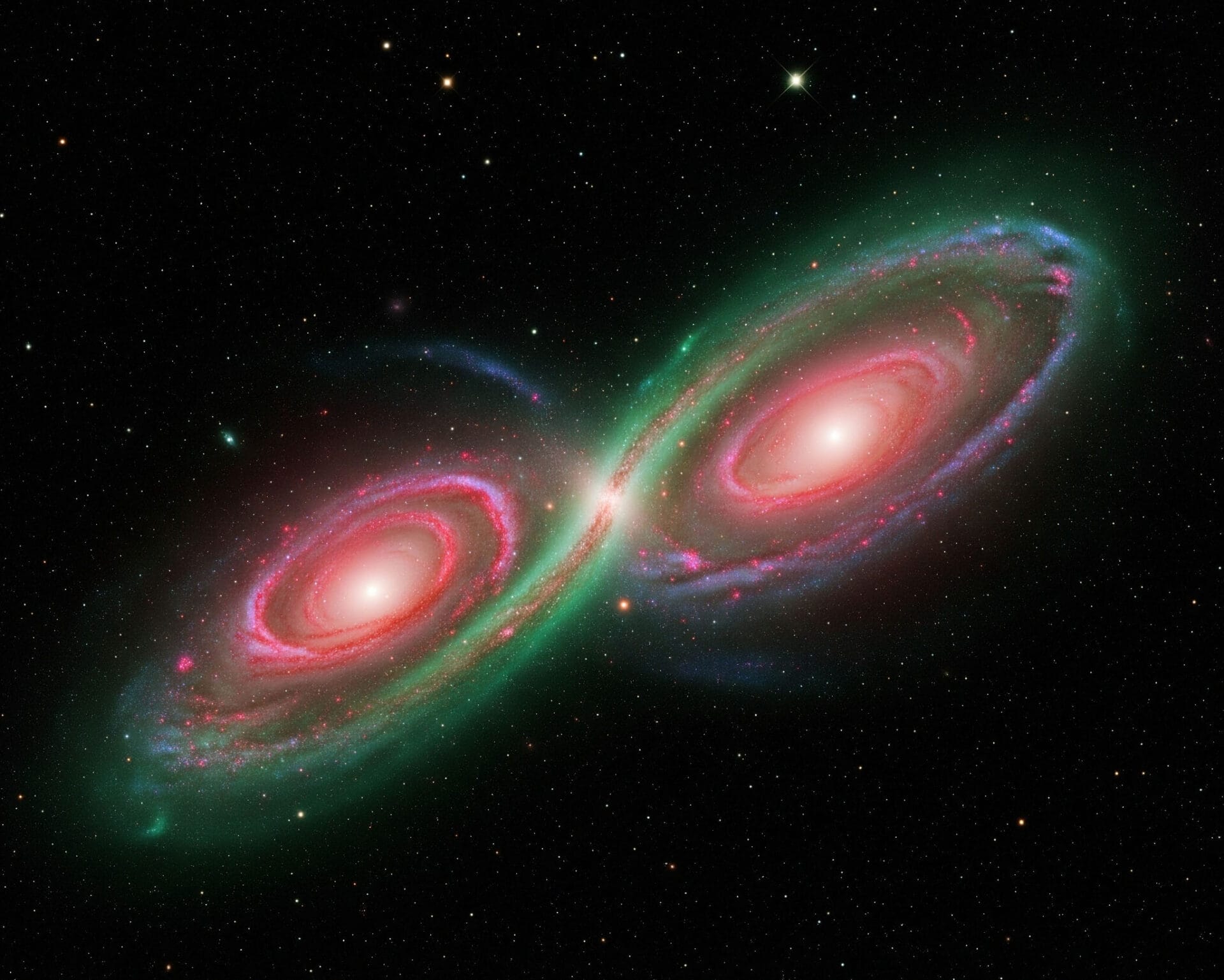 Galaxia Infinitului: O coliziune cosmică ce deschide o nouă perspectivă asupra originii găurilor negre